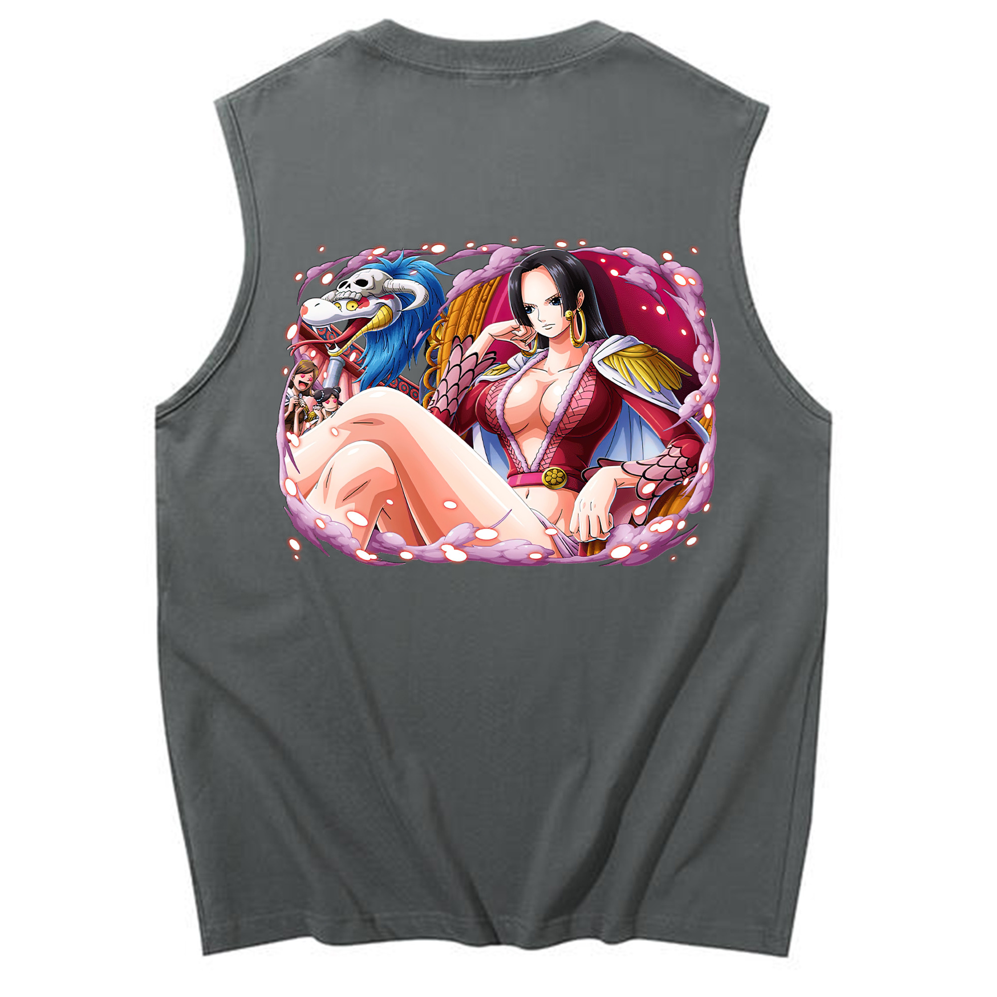 ワンピース ボア・ハンコック ONE PIECE Boa·Hancock コットン100％タンクトップ（背面プリント）
